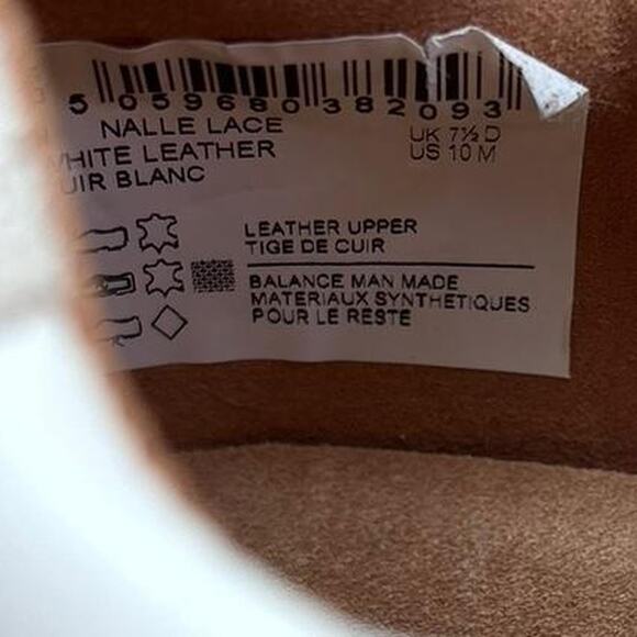 Clarks 10 white leather lace up - Picture 3 of 4